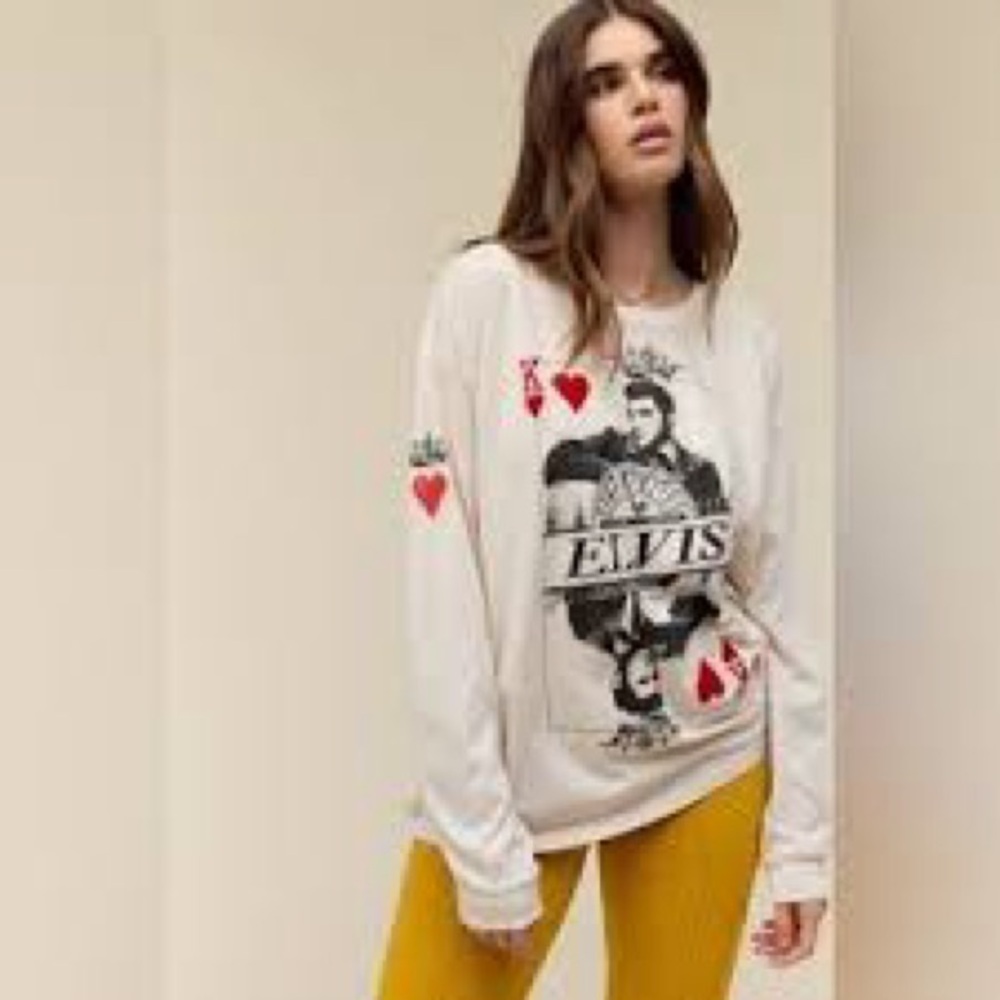 Daydreamer Cream Graphic Long Sleeve Top